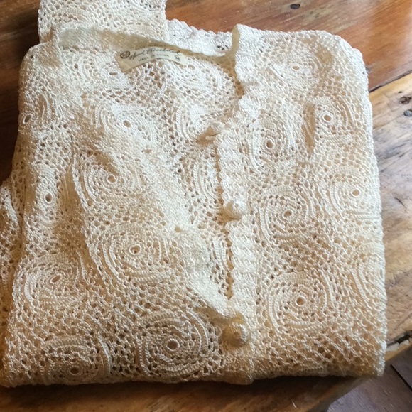Vintage Hand Crochet Sweater - Picture 5 of 6